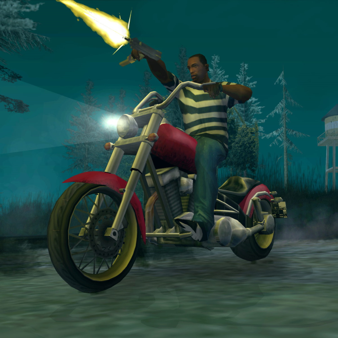 CJ on a bike