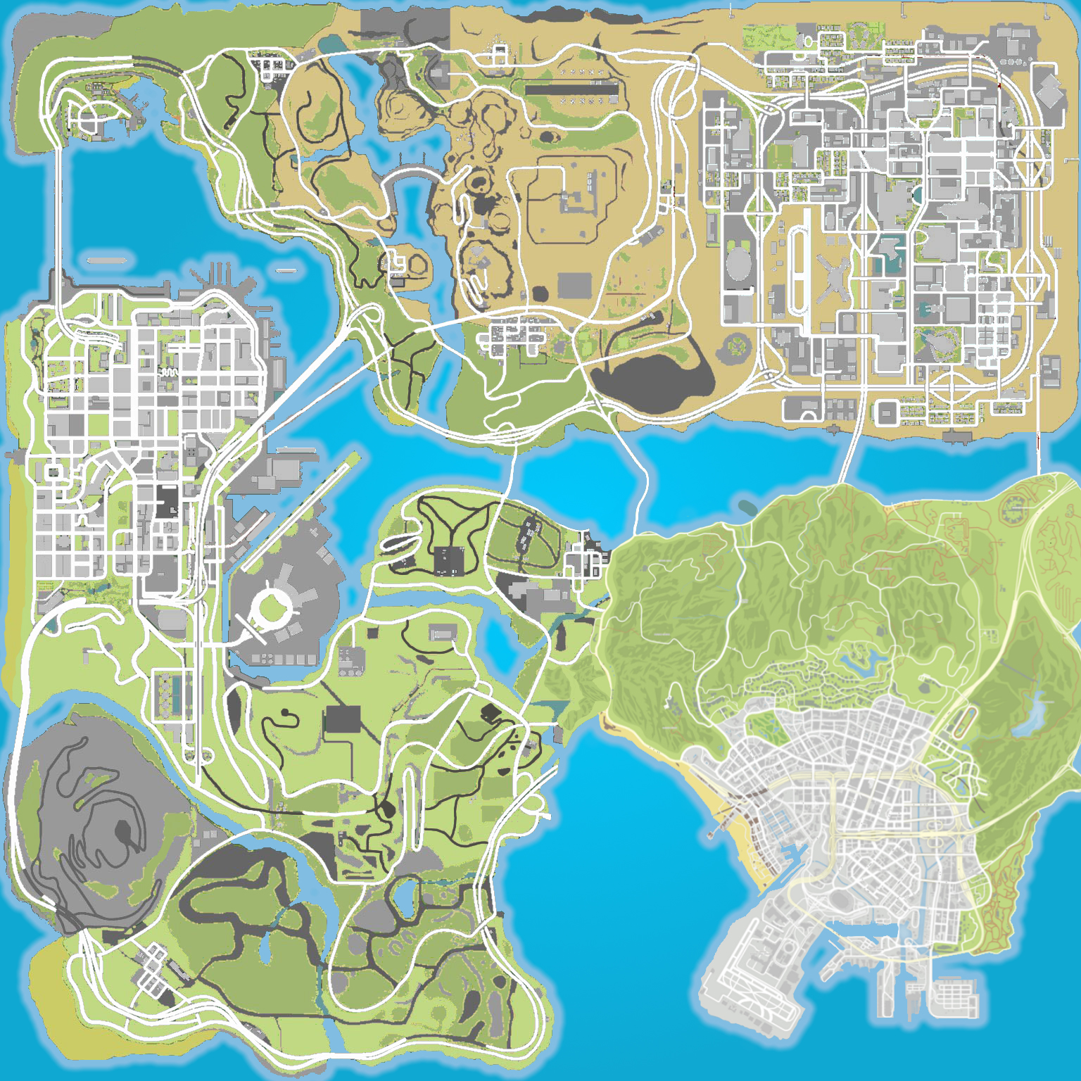 The whole map